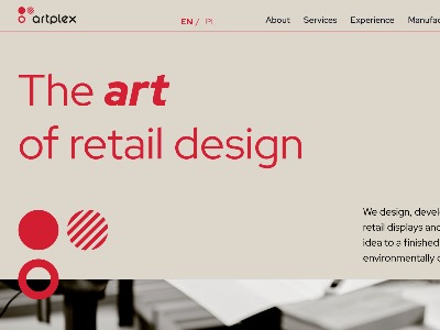 Screenshot of Artplex project built with Breakdance