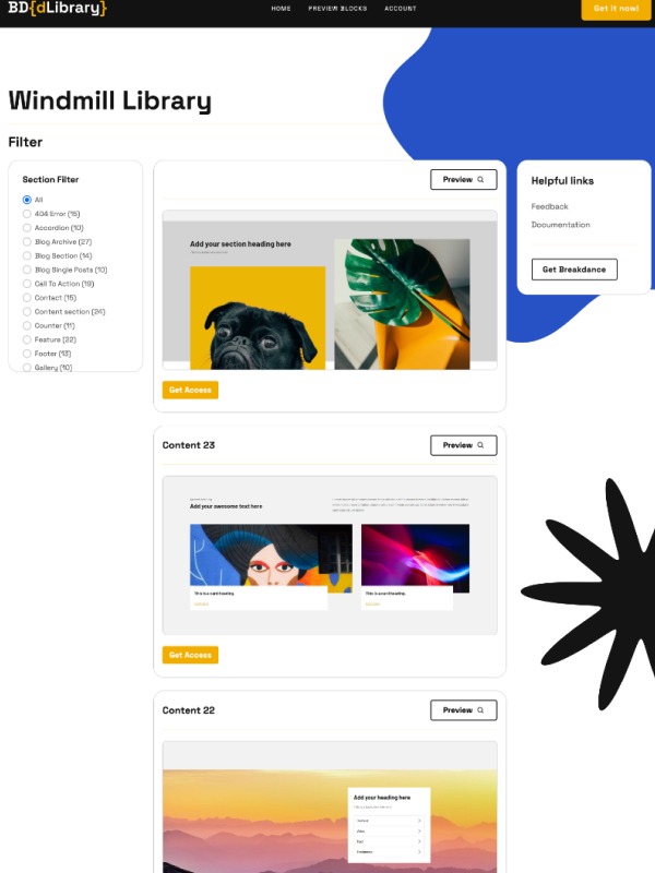 Windmill Library screenshot